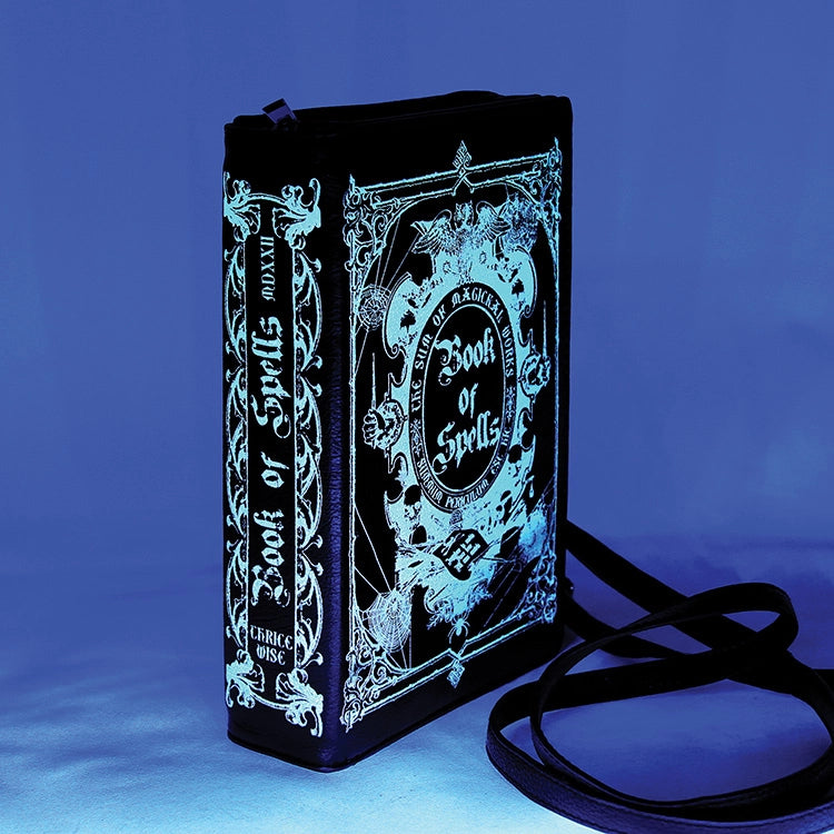 Glow In the Dark Book of Spells Clutch Bag