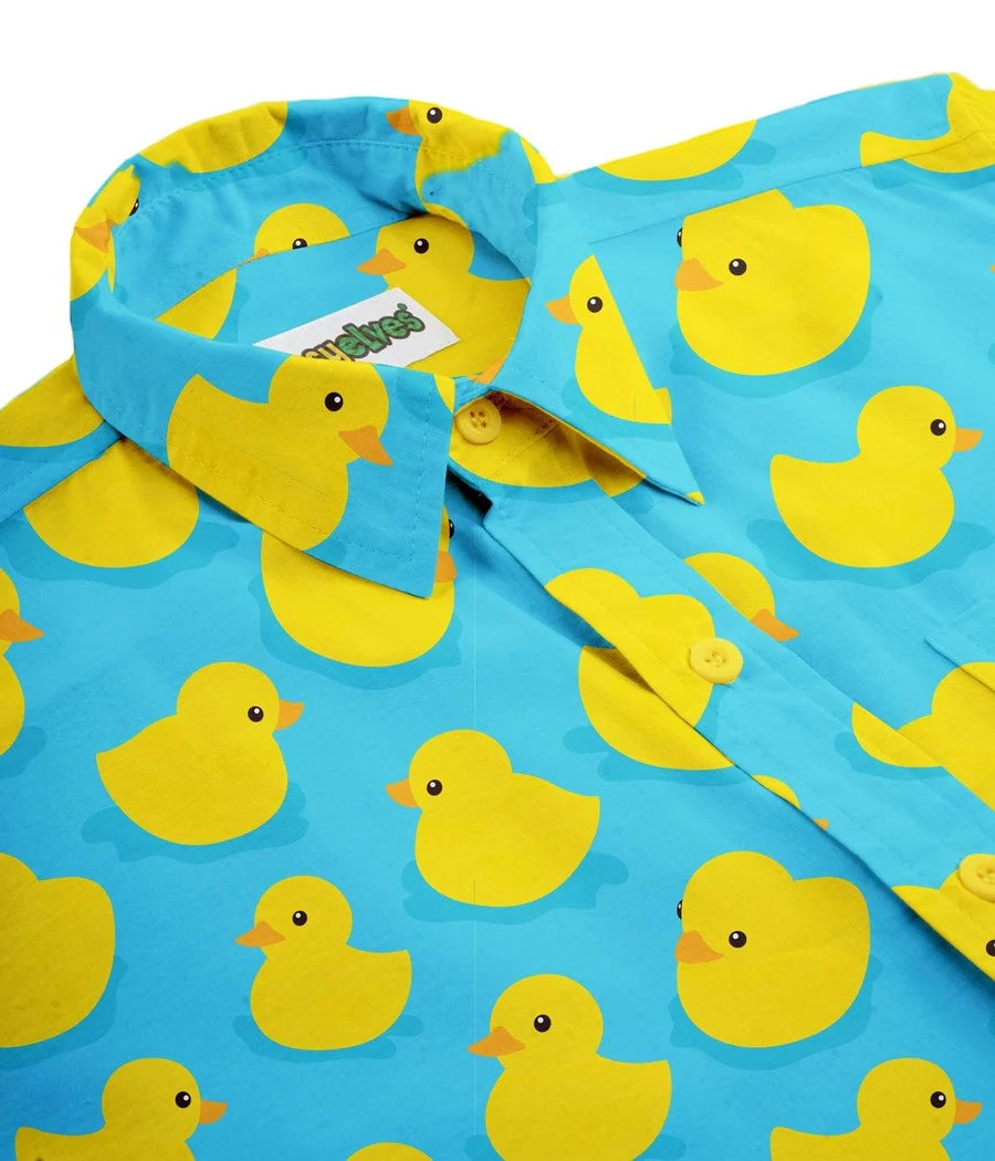 Rubber Ducky Hawaiian Shirt - Men's Fun Vacation Button Down