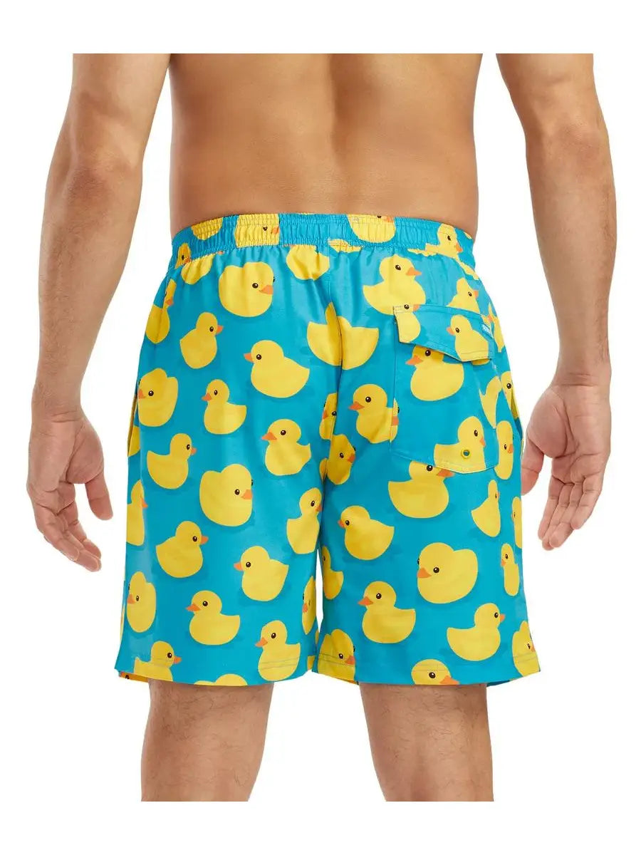 Men's Rubber Ducky 7.5" Stretch Swim Trunks with Liner