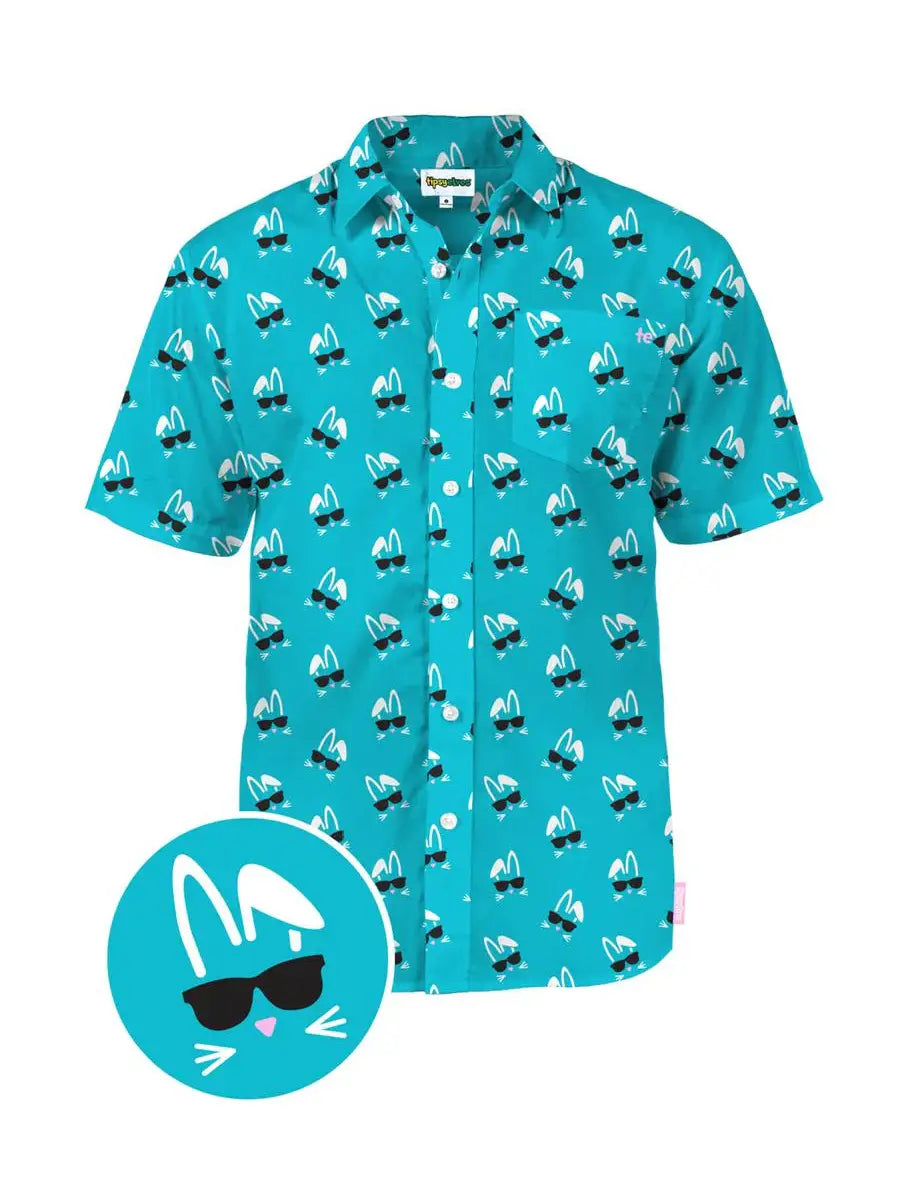 Sunny Bunny Hawaiian Shirt - Men's Easter Button Down