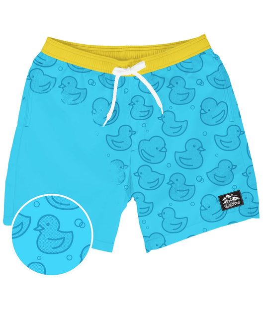 Rubber Ducky Color Changing Swim Trunks